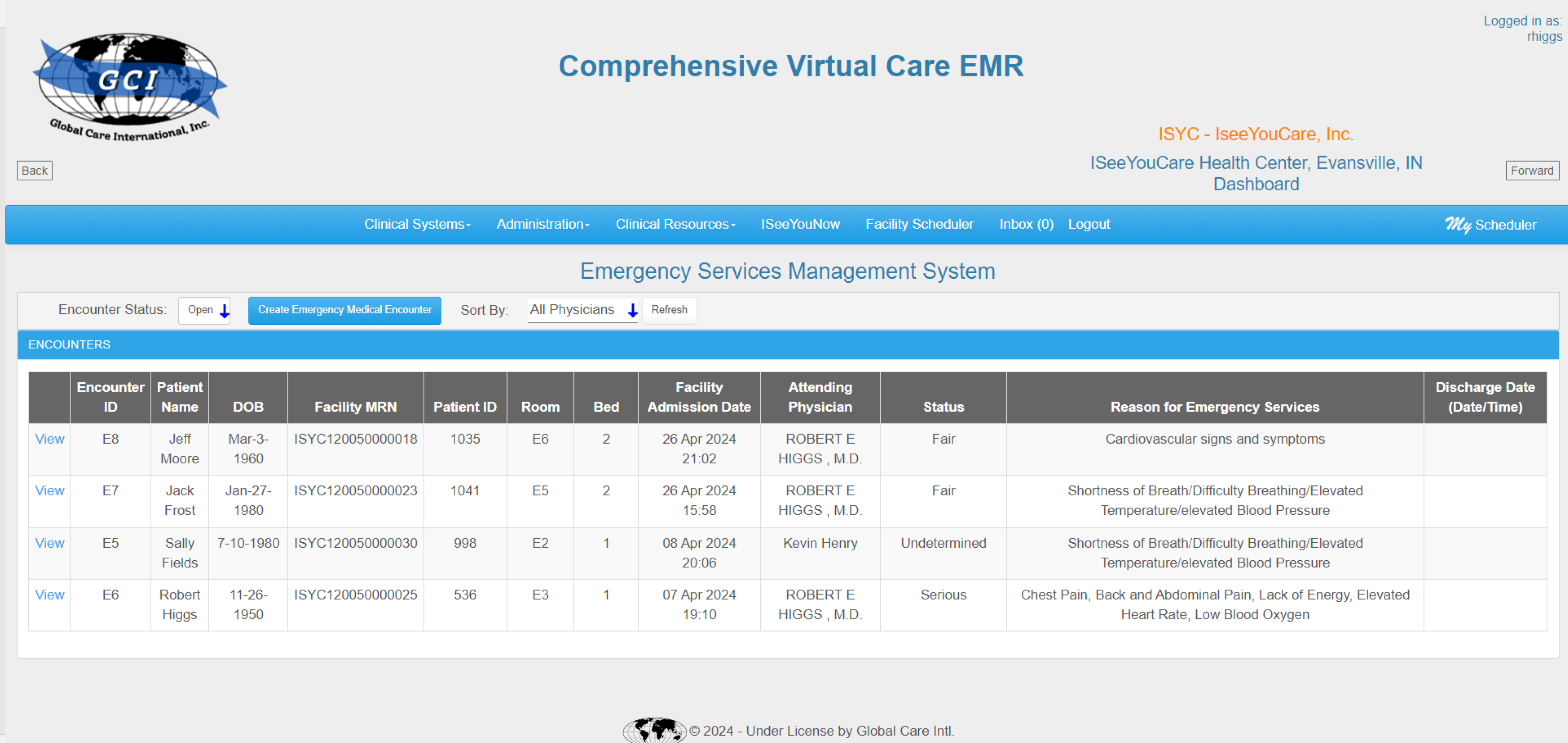 Emergency Services Mgmt. System