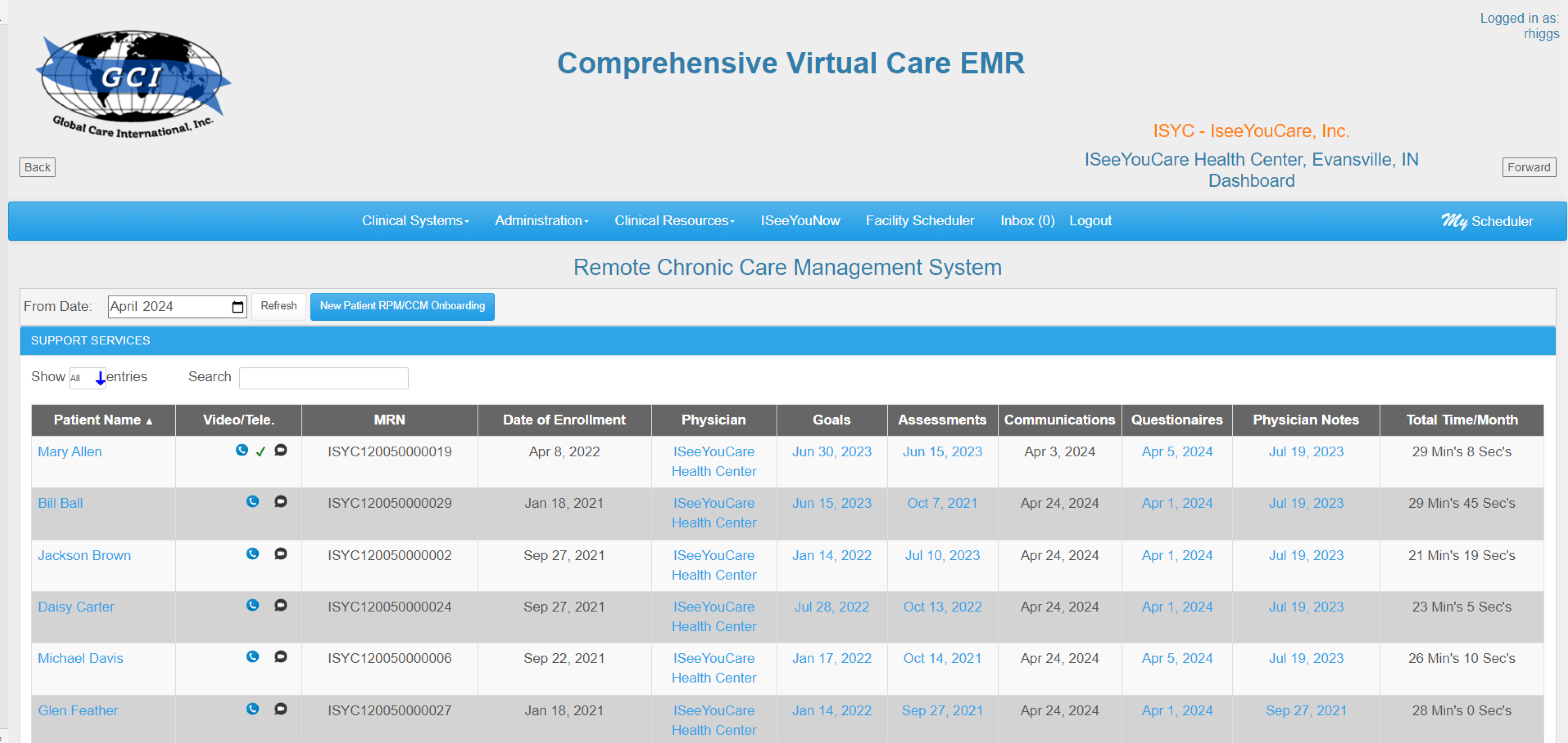 Remote Chronic Care Mgmt. System